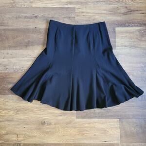 Studio 1940 Women's Black Flared A-Line Knee Length Skirt Size 6